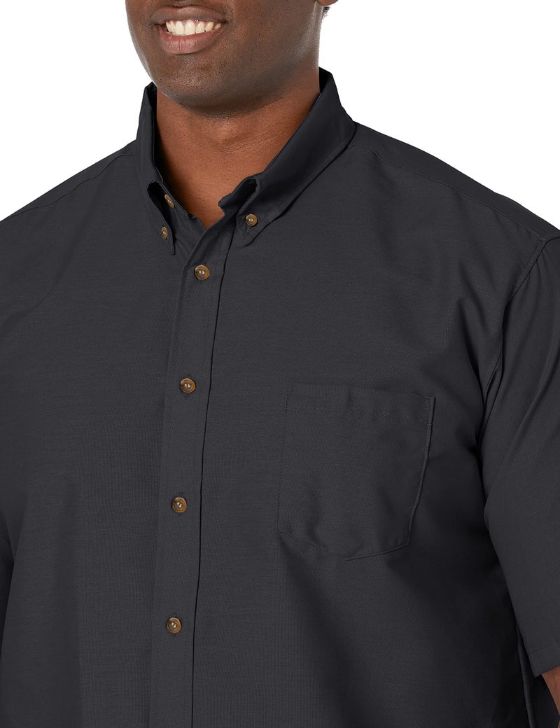 Red Kap Men's RK Poplin Dress Shirt, Black, SS 3XL - Image 3